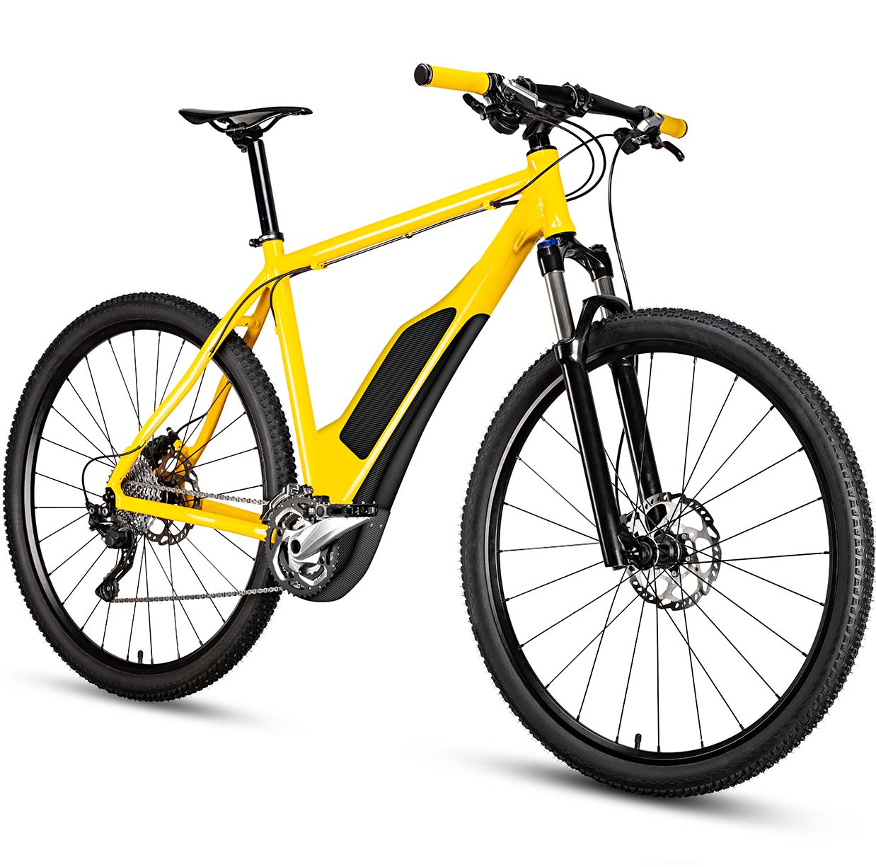 Yellow Electric Bike